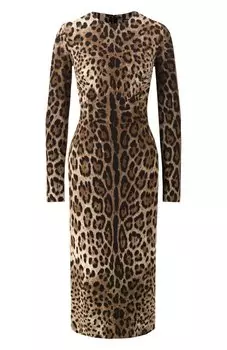 Платье из вискозы Dolce & Gabbana