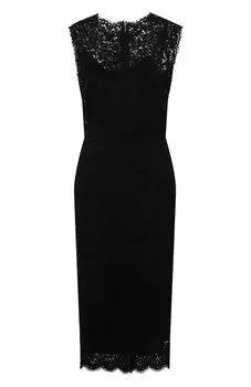 Платье из вискозы и хлопка Dolce & Gabbana