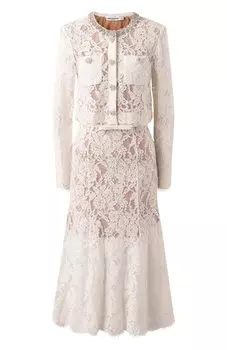 Платье из вискозы и хлопка self-portrait