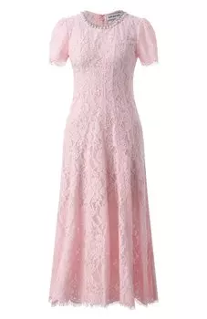 Платье из вискозы и хлопка self-portrait