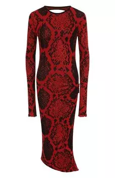 Платье из вискозы и хлопка The Attico