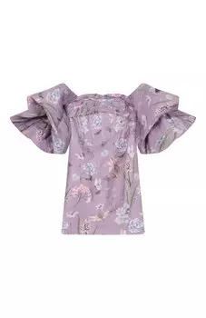 Платье из вискозы и льна Maison Ava