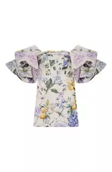 Платье из вискозы и льна Maison Ava