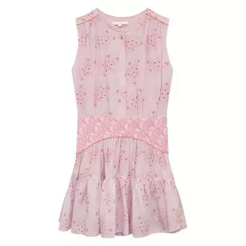 Платье из вискозы и шелка Chloé