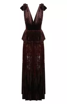 Платье из вискозы и шелка Elie Saab