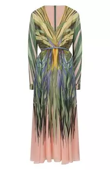 Платье из вискозы и шелка Elie Saab