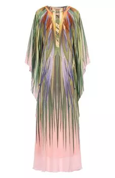 Платье из вискозы и шелка Elie Saab