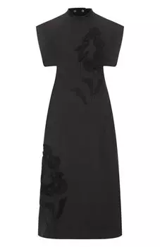 Платье из вискозы и шелка Jil Sander