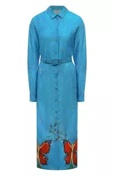 Платье из вискозы и шелка OLOLOL