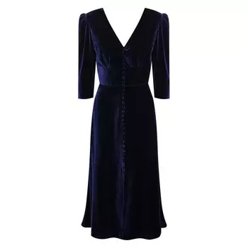 Платье из вискозы и шелка Saloni