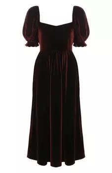 Платье из вискозы и шелка Saloni