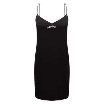 Платье из вискозы и шелка VETEMENTS