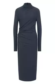 Платье из вискозы и шерсти Brunello Cucinelli