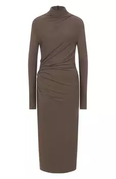 Платье из вискозы и шерсти Brunello Cucinelli