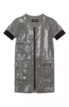 Платье из вискозы Karl Lagerfeld Kids