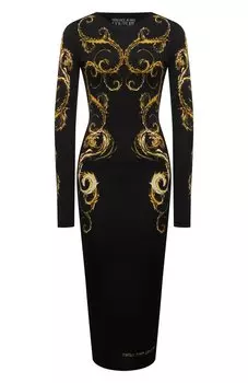 Платье из вискозы Versace Jeans Couture