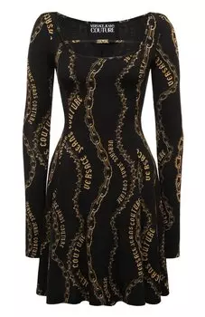 Платье из вискозы Versace Jeans Couture