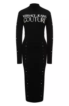 Платье из вискозы Versace Jeans Couture