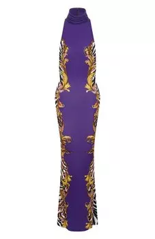 Платье из вискозы Versace Jeans Couture