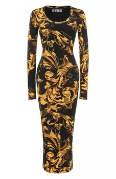 Платье из вискозы Versace Jeans Couture