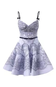 Платье изо льна и шелка Zimmermann