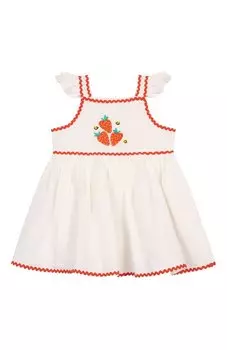 Платье изо льна и хлопка Stella McCartney