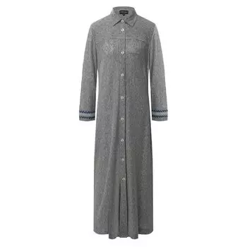 Платье изо льна и хлопка Giorgio Armani