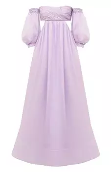 Платье изо льна и шелка YVON