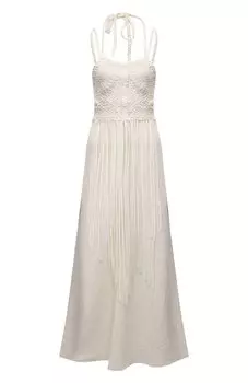 Платье изо льна и шелка Chlo