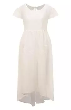 Платье изо льна и шелка Maurizio