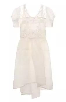 Платье изо льна и шелка Maurizio