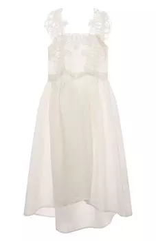 Платье изо льна и шелка Maurizio