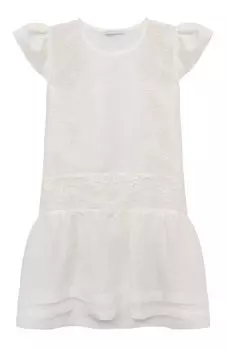 Платье изо льна и шелка Maurizio