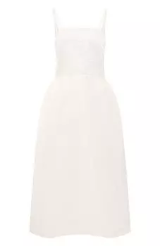 Платье изо льна и шелка Maurizio