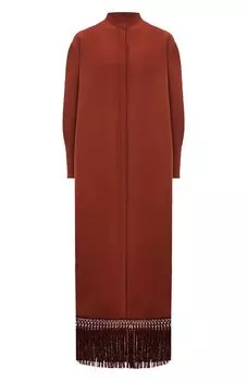 Платье изо льна и шелка Agnona