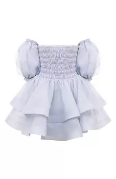 Платье изо льна и шелка YVON