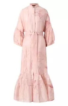 Платье изо льна и шелка Kiton