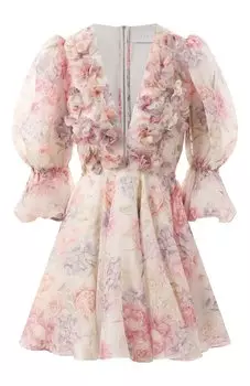 Платье изо льна и шелка YVON