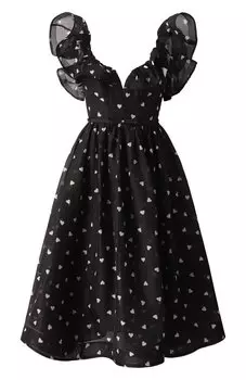 Платье изо льна и шелка Zimmermann