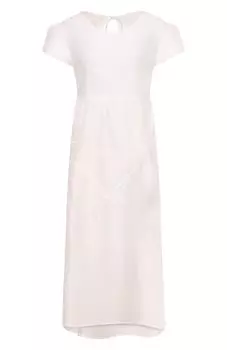 Платье изо льна и шелка Maurizio