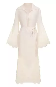 Платье изо льна и шелка MVST