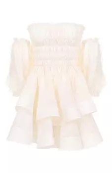 Платье изо льна и шелка YVON