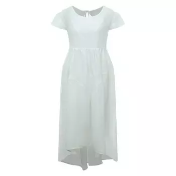 Платье изо льна и шелка Maurizio