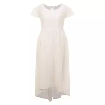 Платье изо льна и шелка Maurizio