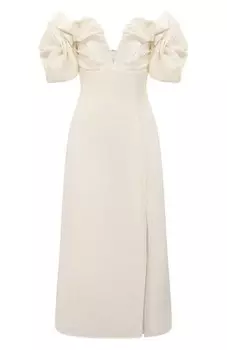 Платье изо льна и шерсти Cult Gaia