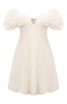 Платье изо льна и шерсти Cult Gaia