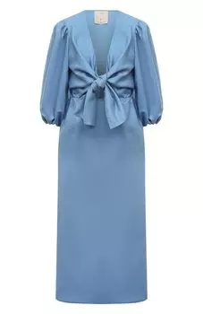 Платье изо льна и вискозы OLOLOL