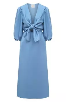 Платье изо льна и вискозы OLOLOL