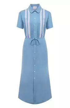 Платье изо льна и вискозы OLOLOL