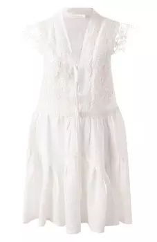 Платье изо льна и вискозы Maurizio